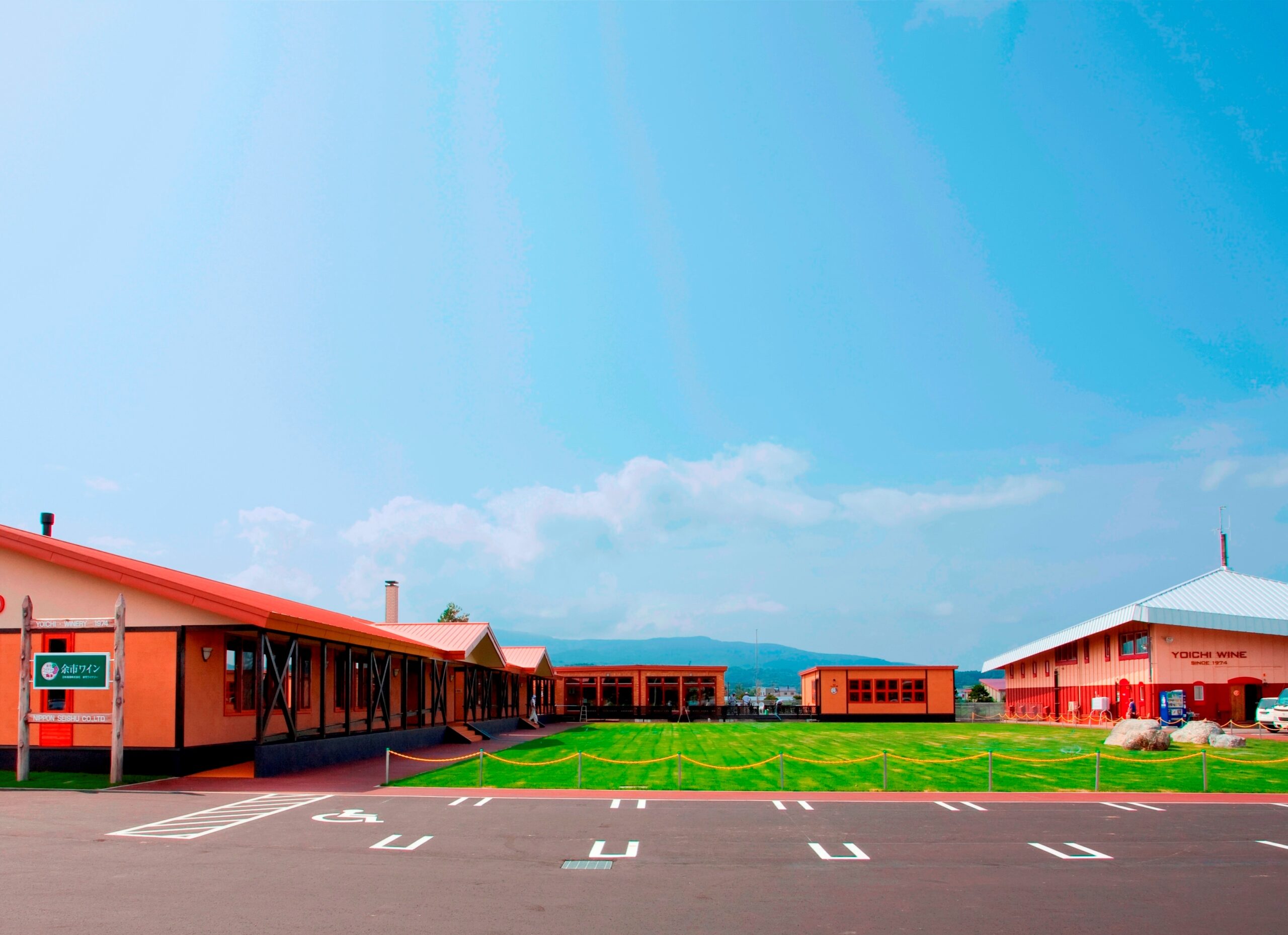 Yoichi Winery building and facilities in Hokkaido Japan wine region